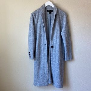 Rachel Zoe Grey Wool Blend Duster Coat